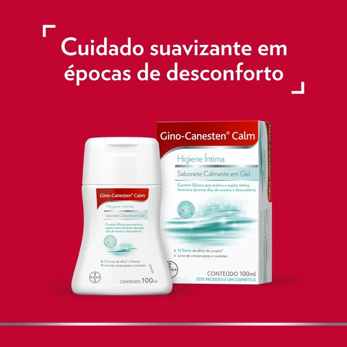 Kit Promocional Sabonete Íntimo em Gel Gino-Canesten® Calm com 50% de desconto na 2ª unidade