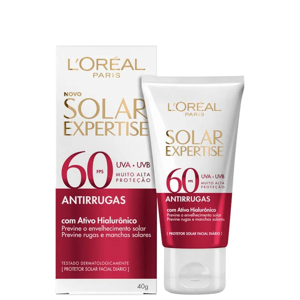 L'Oréal Paris Solar Expertise Antirrugas FPS60 - Protetor Solar Facial 40g