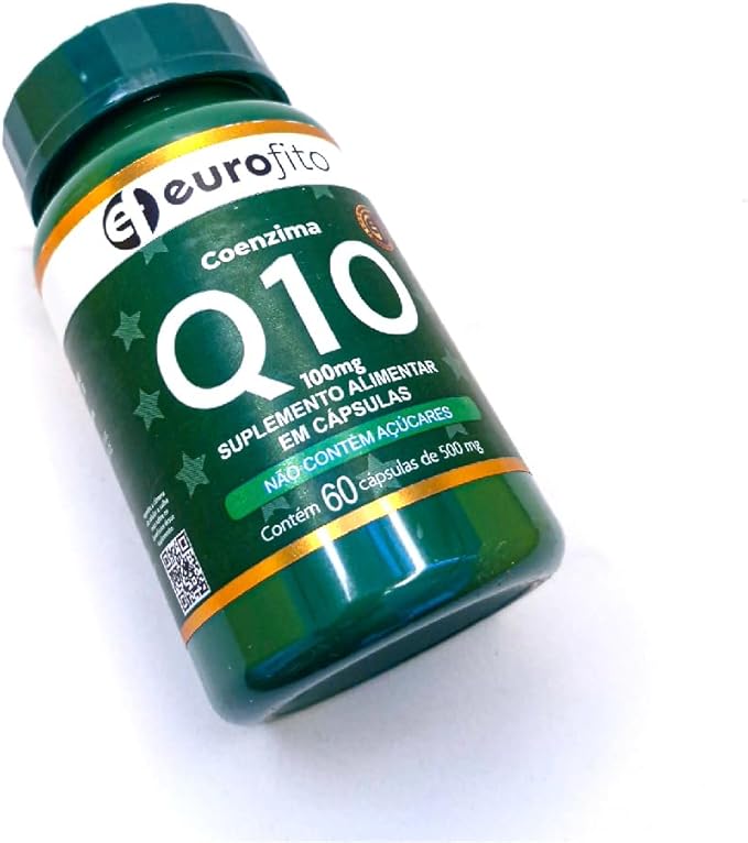 Coenzima Q10 100mg kit 01 frascos 60 Cápsulas Suplemento Eurofito (Cópia)