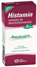 Histamin Maleato de Dexclorfeniramina 2mg 20 comprimidos