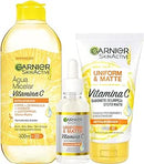 Kit Garnier Vitamina C:Água Micelar Antioleosidade, 400ml + Sérum Facial Antimarcas, 30ml + Limpeza Facial Antioleosidad