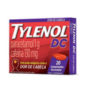 Tylenol DC Paracetamol 1g + Cafeína 130mg 20 comprimidos
