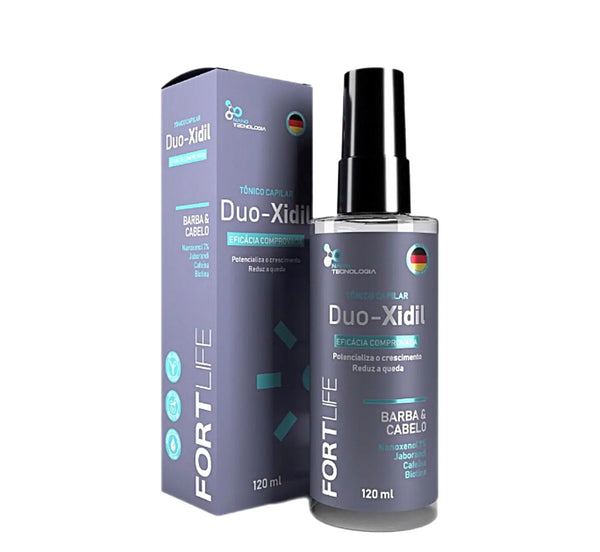 Tônico Capilar Duo-xidil Barba E Cabelo 120ml Minoxidil+ Biotina. Fortlife