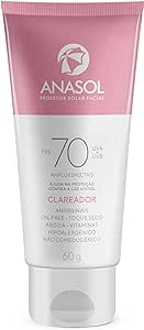 Protetor Solar Clareador Facial Anasol FPS 70 UVA Vegano 60g