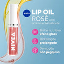 Brilho Labial Nutritivo Nivea Lip Oil Rosé 5,5ml