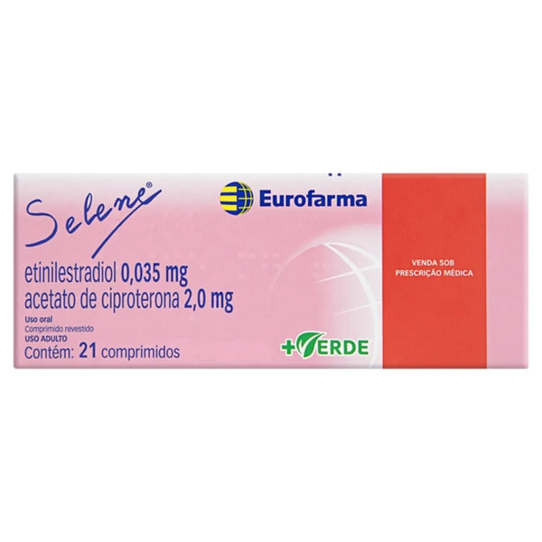 Selene Etinilestradiol 0,035mg + Acetato de Ciproterona 2mg 21 comprimidos