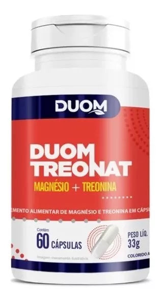 Magnésio Treonato Duom Treonat Magnésio Treonina Treonato 60 Cápsulas - Duom