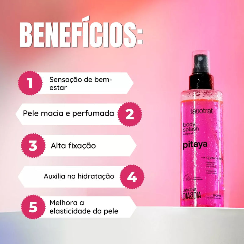 Perfume Body Splash Dia A Dia Pitaya Corporal Labotrat 190ml