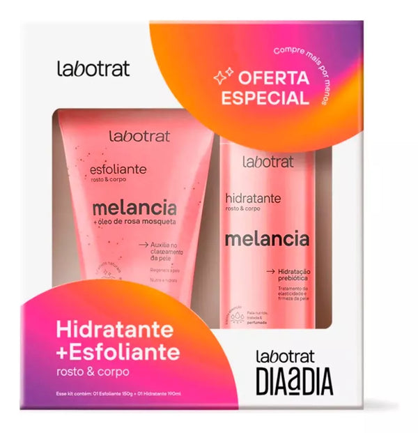 KIT LABOTRAT ESFOLIANTE+HIDRATANTE MELANCIA CORPO E ROSTO