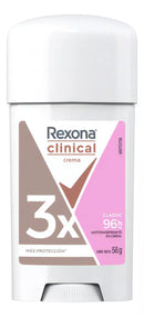 Desodorante Antitranspirante Stick Creme Rexona Clinical Classic Feminino 96h 58g