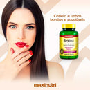 Biotina 02 unidades Cabelo Unhas E Vitaminas + Acido Fólico  Maxinutri