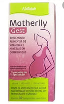 Matherlly Gest Suplemento de Vitaminas e Minerais para Gestantes com 30 comprimidos 1 Unidade