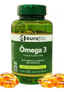 Ômega 3 Vegetariano 1000mg c/ 120 cápsulas Kit 3 unidades