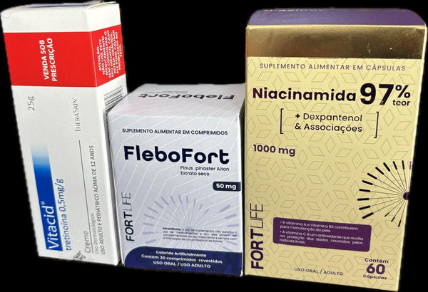 kit Melasma Vitacid+Niacinamida+Flebofort