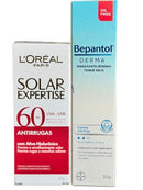 Combo:Protetor Solar Facial L'Oreal Paris Solar Expertise e Bepantol Derma Toque Seco
