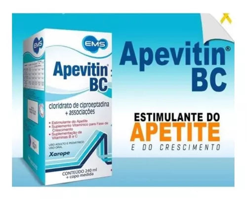 kit 2x Apevitin Bc 240ml - Estimulante De Apetite