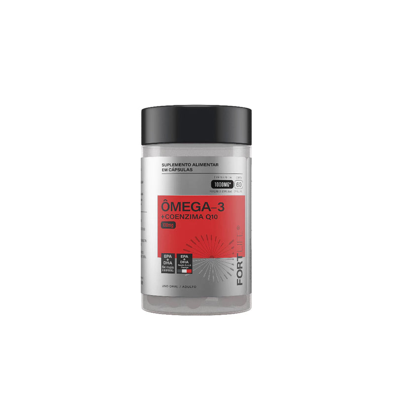 Ômega-3 + Coenzima Q10 1000mg 60 Cápsulas FORTLIFE