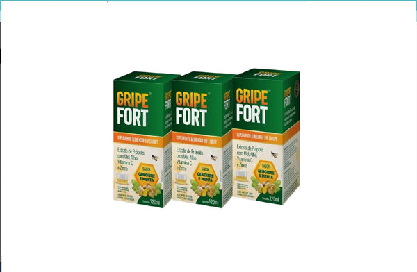 Gripe Fort Gengibre e Menta Eurofito 120ml Xarope Imunidade.