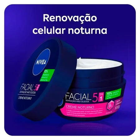 NIVEA Kit – Hidratante Facial Gel Fresh 100g + Creme Hidratante Facial Noturno 100g - Kit