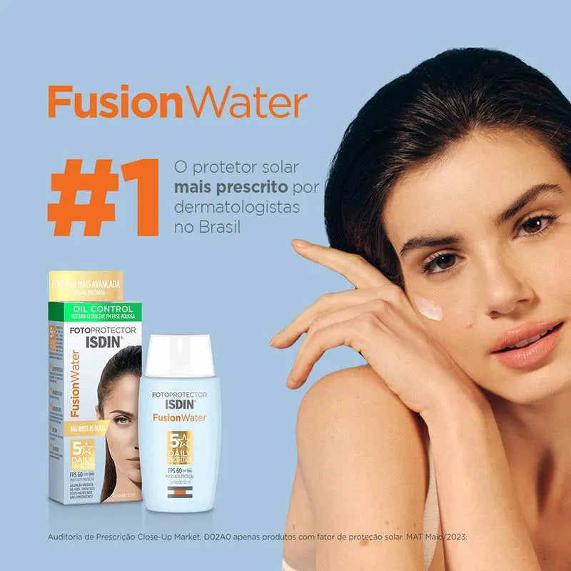 Protetor Solar Facial Isdin - Fotop Fusion Water 5 Stars FPS60 - 50ml