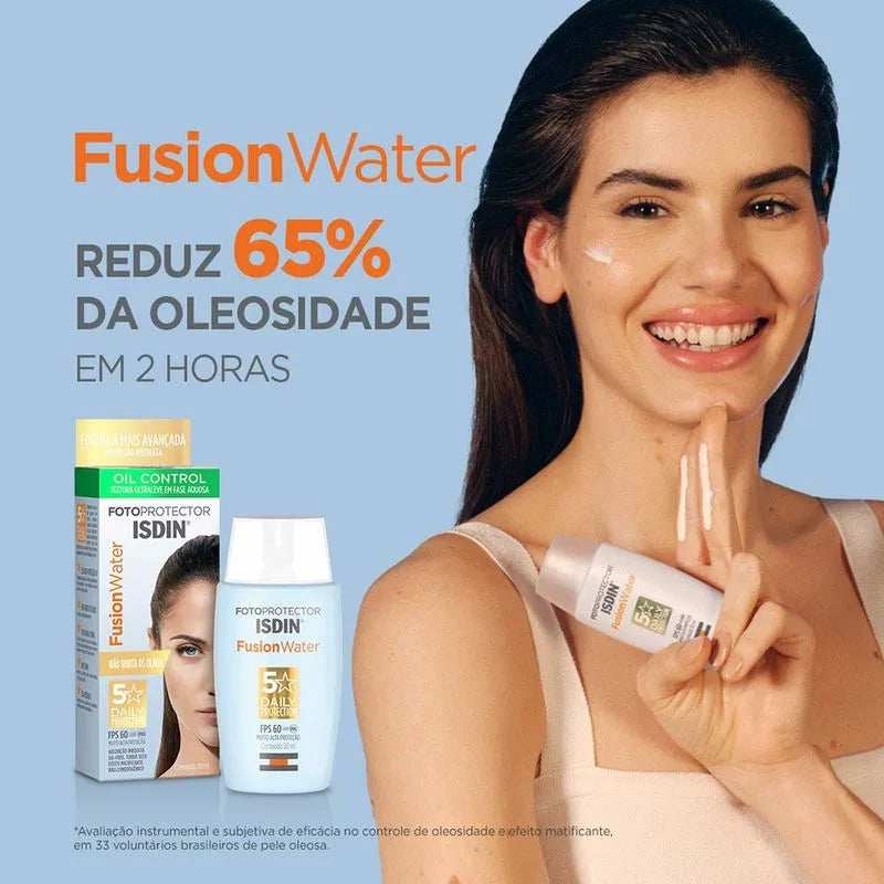 Protetor Solar Facial Isdin - Fotop Fusion Water 5 Stars FPS60 - 50ml