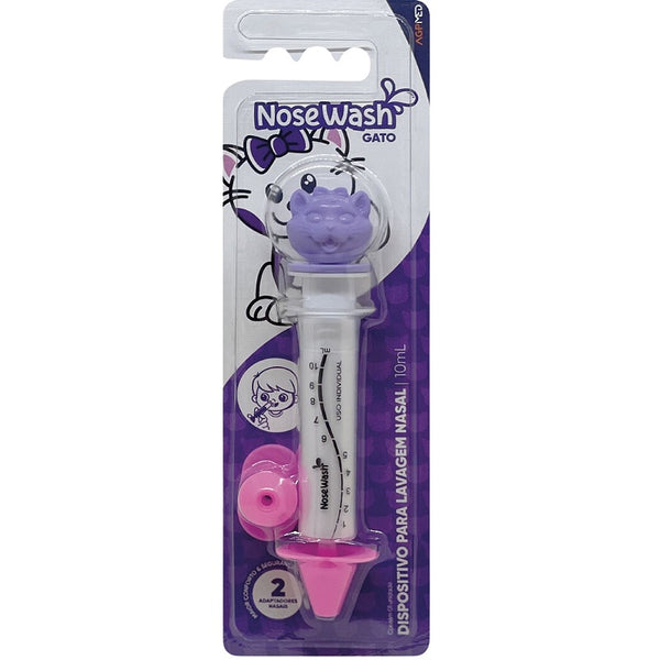 Seringa Para Lavagem Nasal Infantil/Aspirador Nasal Personagens Criança Kids - NOSEWASH